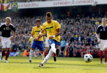 Dois gols de Neymar e vitória brasileira: relembre a última partida entre Brasil e Escócia