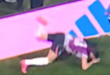 Jogador inglês lesiona pulso ao comemorar classificação e fica fora da Copa; assista