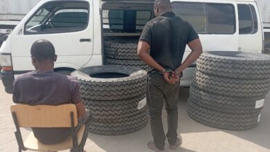 Dois detidos por suposto furto de 117 pneus em Tete